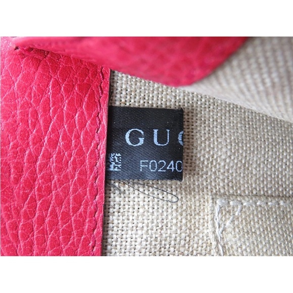 Gucci Red Crossbody Bag with Gold Chain - Picture 14 of 16